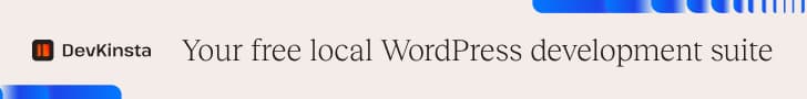 DevKinsta — Ücretsiz WordPress Yerel Geliştirme