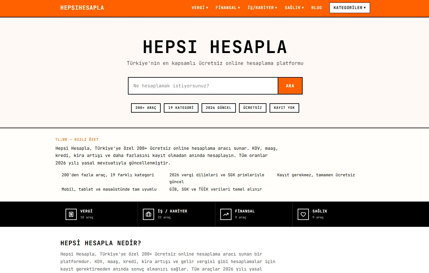 hepsihesapla.com ekran görüntüsü