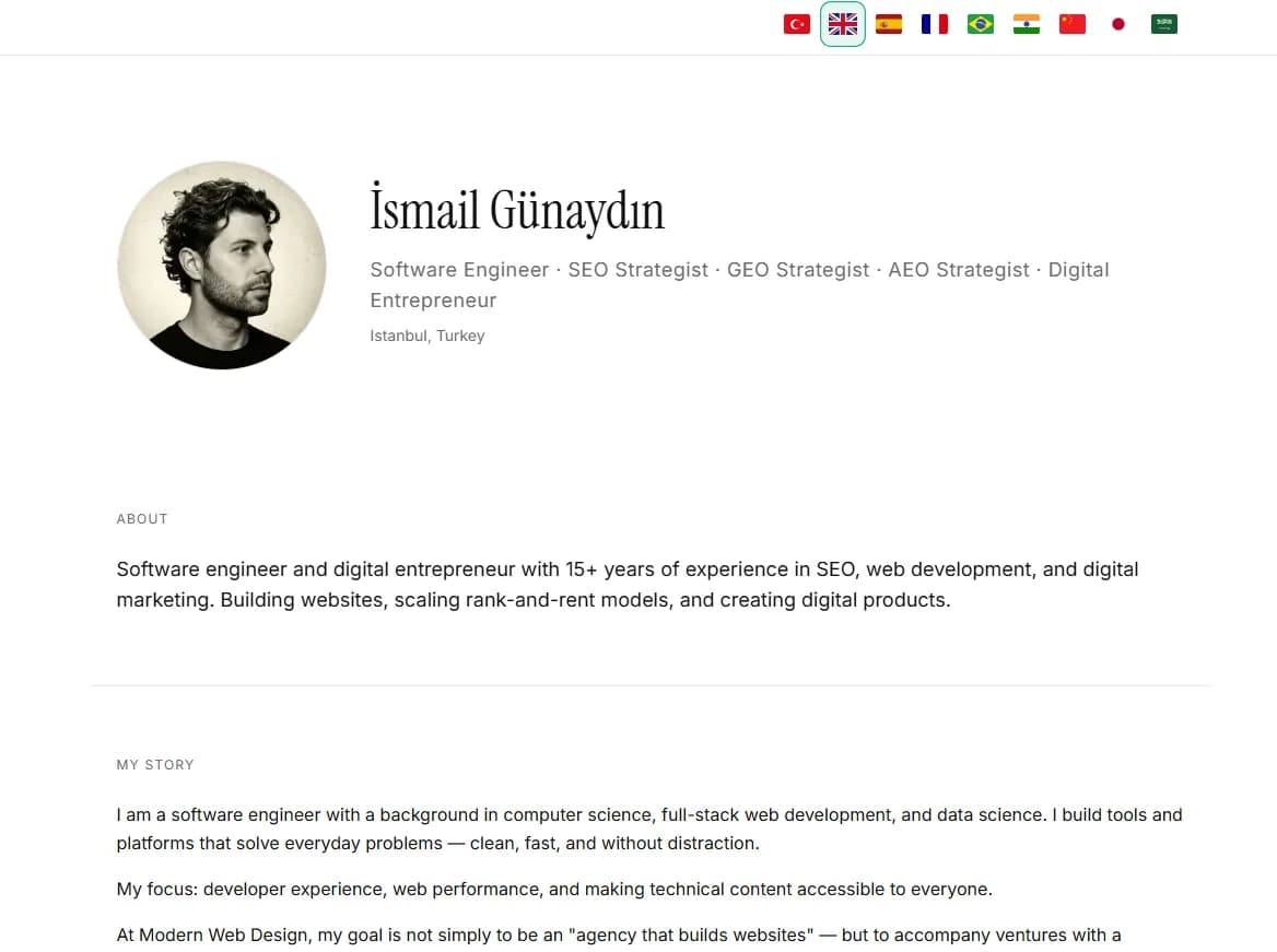 ismailgunaydin.com ekran görüntüsü