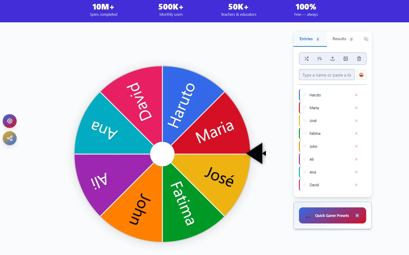wheelienames.com ana sayfa ekran görüntüsü