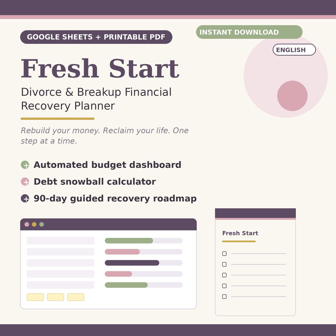 Divorce Financial Planner: Fresh Start