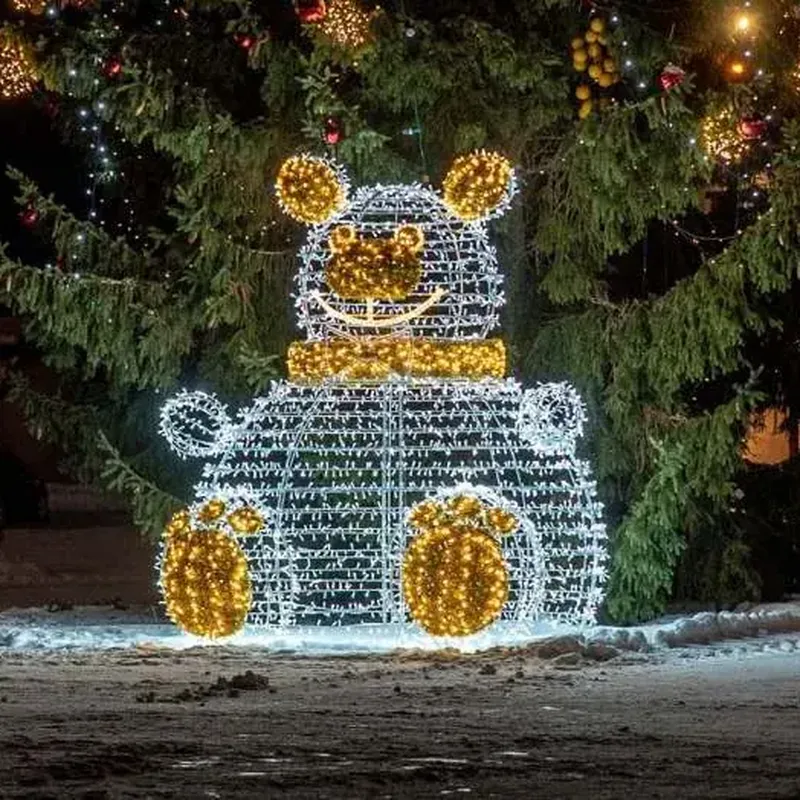 LED Süsleme - 3D Işıklı Yılbaşı Figürleri ve Dev Işık Küreleri, Atölyeden Siparişe Göre Üretim.
